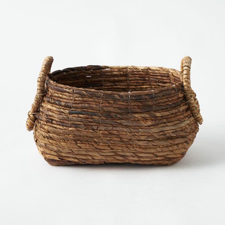 バスケット 収納 かご おしゃれ 小物入れ アジアン雑貨 アバカ W33×D25