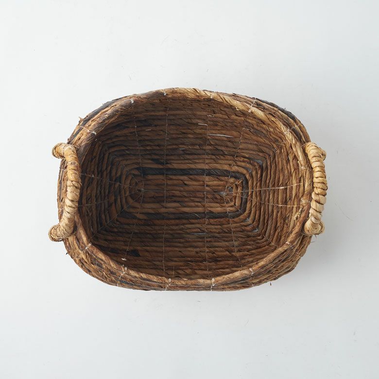 バスケット 収納 かご おしゃれ 小物入れ アジアン雑貨 アバカ W33×D25