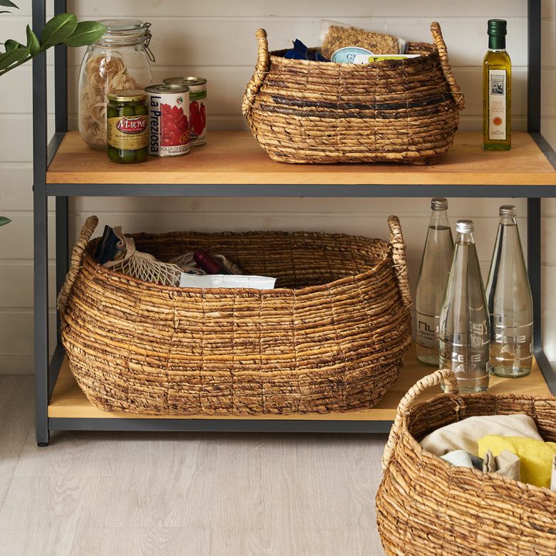 バスケット 収納 かご おしゃれ 小物入れ アジアン雑貨 アバカ W60×D45