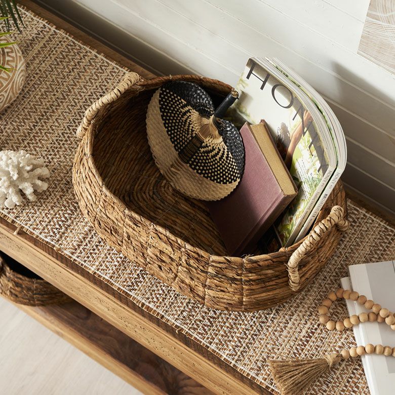 バスケット 収納 かご おしゃれ 小物入れ アジアン雑貨 バナナリーフ 3