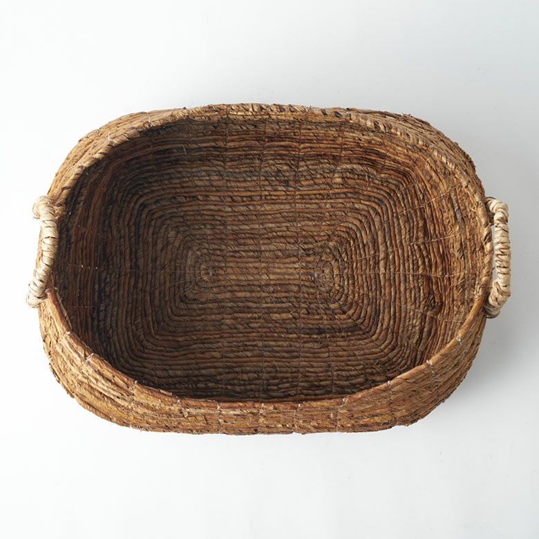 バスケット 収納 かご おしゃれ 小物入れ アジアン雑貨 バナナリーフ 3