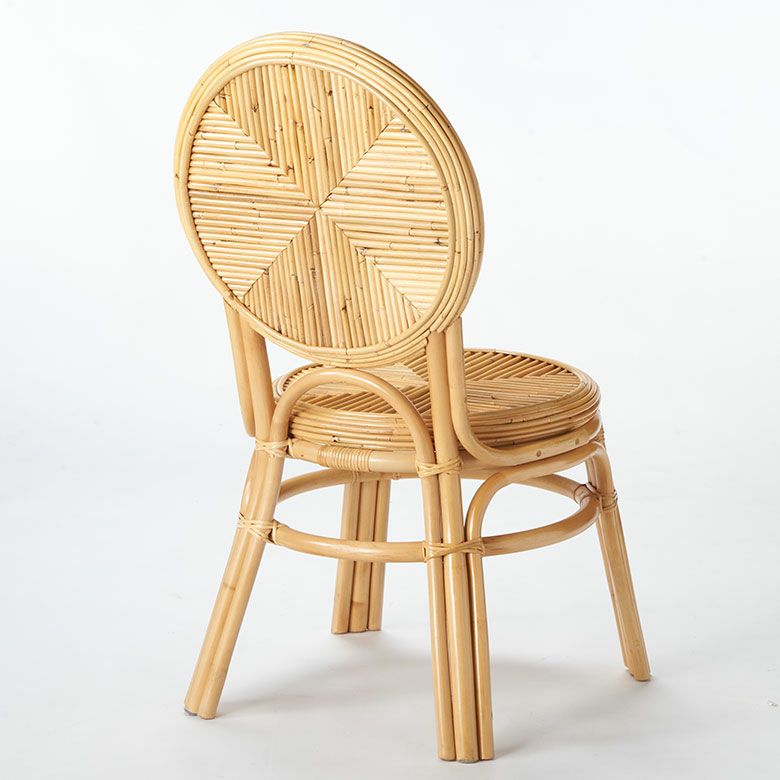 軽くて丈夫なラタンダイニングチェアー[14156]