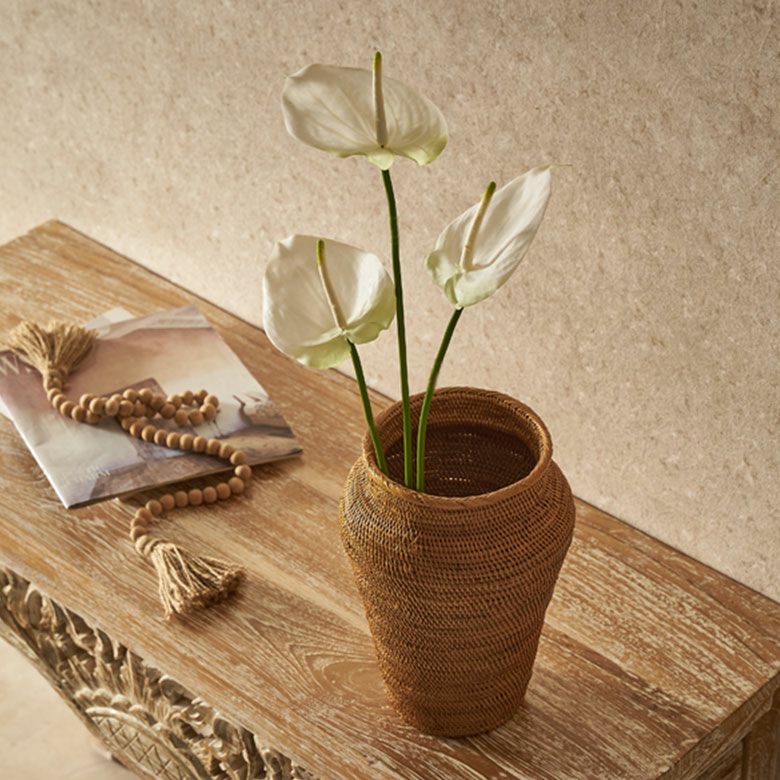 水やり不要のリアルな造花 ホワイトアンスリウムのアーティフィシャル