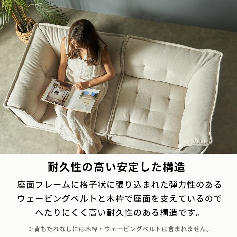 グランエット（Gran ette） フロアソファ 4ピースセット [stc-ge-2p-d