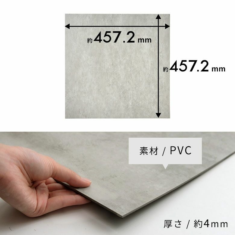置くだけで簡単にタイルの床へリフォームできる吸着タイプのFLOORLY