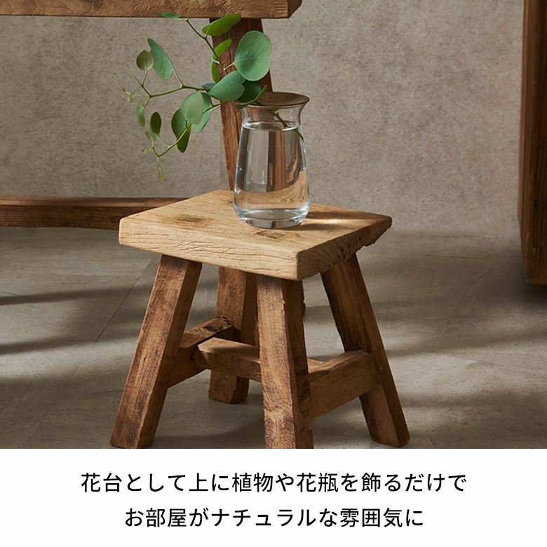 チークの古材で作られたジャワのリクレイムドウッドベンチ（ビンテージ