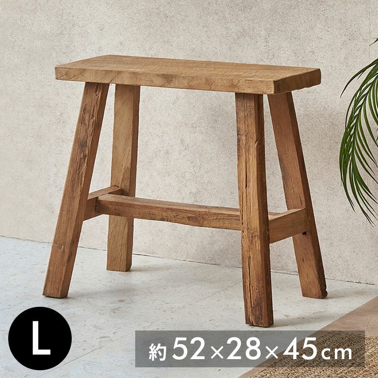 チークの古材で作られたジャワのリクレイムドウッドベンチ（ビンテージ