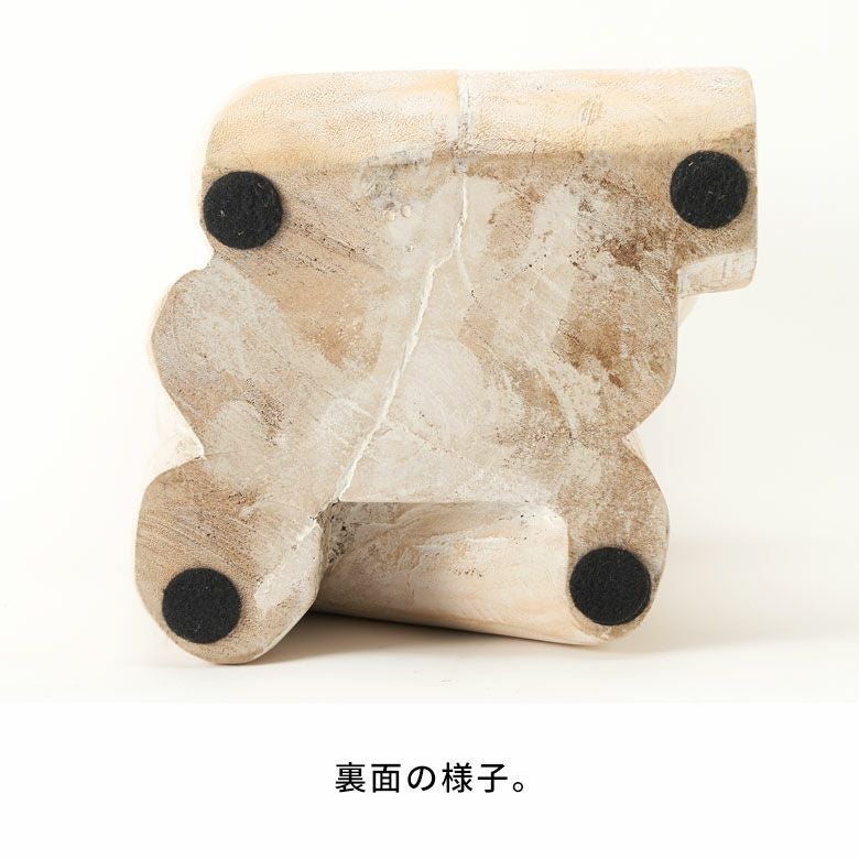 石オブジェ　彫刻オブジェ　アンティーク置物　和室インテリア　洋室インテリア　床間 大理石のようなホワイトウォッシュカラーがミニマルなインテリアに