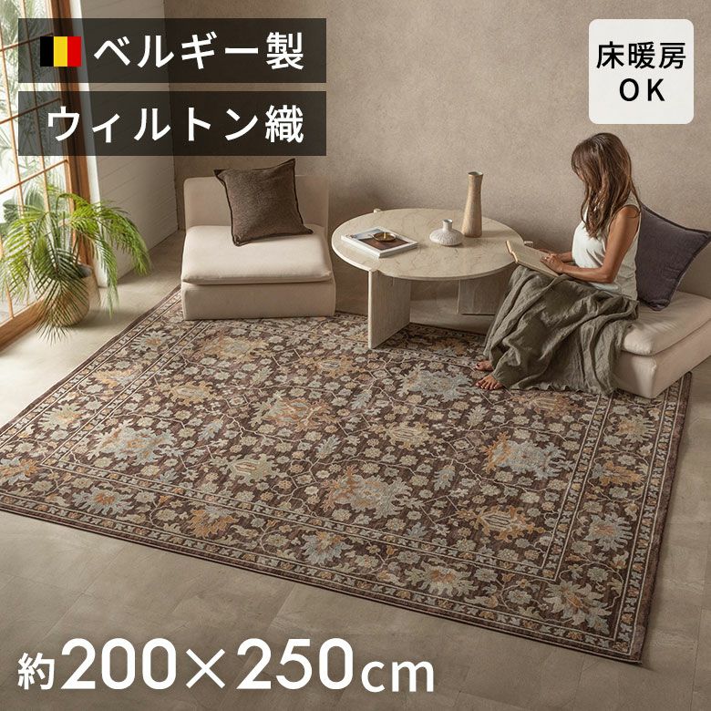 ヨーロッパの繊細な色彩が美しいペルシャ調クラシックラグ RAGOLLE 高